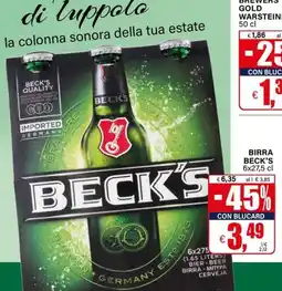 Il Gigante Birra Beck's offerta