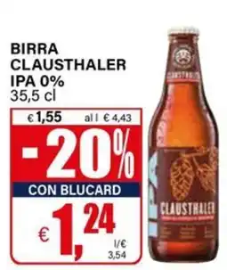 Il Gigante BIRRA CLAUSTHALER IPA 0% offerta