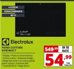 Comet Electrolux PIANO COTTURA EIV83443CT offerta