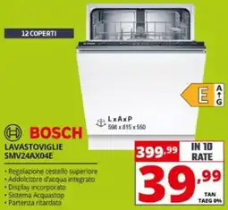 Comet Bosch lavastoviglie SMV24AX04E offerta