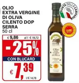 Il Gigante Olio extra vergine di oliva Cilento DOP Serra offerta