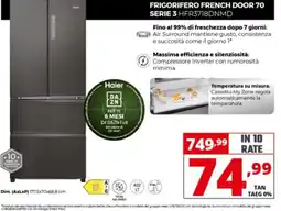 Comet FRIGORIFERO FRENCH DOOR 70 SERIE 3 HFR3718DNMD Haier offerta