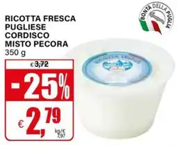 Il Gigante RICOTTA FRESCA PUGLIESE CORDISCO MISTO PECORA offerta