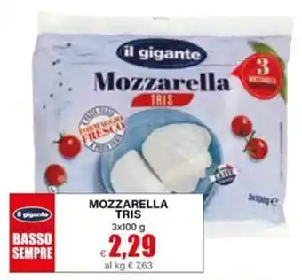 Il Gigante Mozzarella Tris il gigante offerta