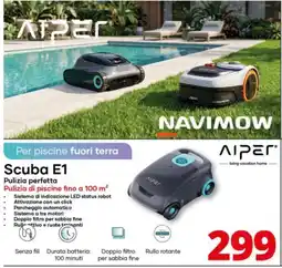 Comet Navimow Scuba E1 Pulizia perfectta offerta