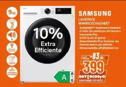 Expert SAMSUNG LAVATRICE offerta