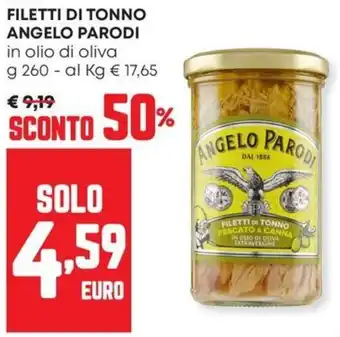 Panorama Filetti di tonno Angelo Parodi offerta