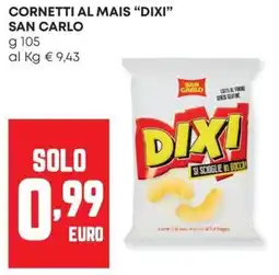 Panorama Cornetti al mais "DIXI" San Carlo offerta