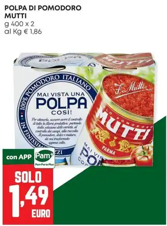 Panorama Polpa di pomodoro Mutti offerta