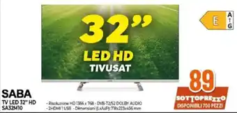 SABA TV LED 32" HD