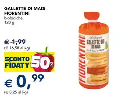 Esselunga Gallette di mais Fiorentini offerta
