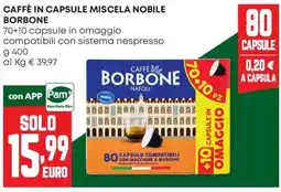 Panorama Caffè in capsule miscela nobile Borbone offerta