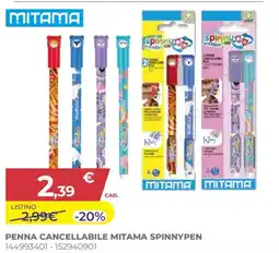 Toys Center Penna cancellabile Mitama Spinnypen offerta