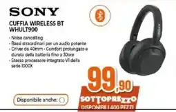 Expert SONY CUFFIA WIRELESS BT WHULT900 offerta