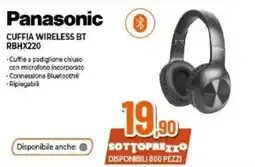 Expert Panasonic CUFFIA WIRELESS BT RBHX220 offerta