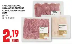 Pam Salame Milano, Salame Ungherese o Arrosto di Pollo Pam offerta