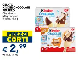 Esselunga Gelato Kinder Chocolate Ferrero offerta