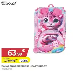 Toys Center ZAINO SDOPPIABILE SJ HEART BUDDY offerta