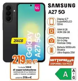 Expert SAMSUNG A27 5G offerta
