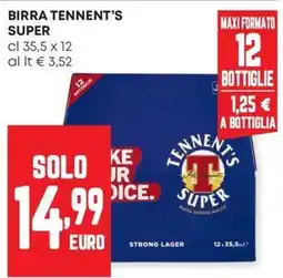 Panorama Birra Tennent's Super offerta
