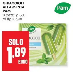 Panorama Ghiaccioli alla menta Pam offerta