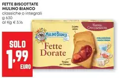 Pam Fette Dorate Mulino Bianco offerta