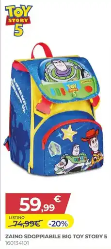 Toys Center ZAINO SDOPPIABILE BIG TOY STORY 5 offerta