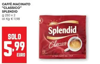 Pam Caffè macinato Splendid Classico offerta