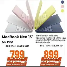 Expert MacBook Neo 13" A18 PRO offerta