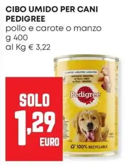 Panorama Cibo umido per cani Pedigree offerta