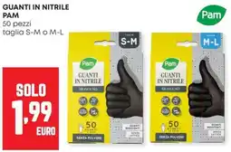 Panorama Guanti in nitrile Pam offerta