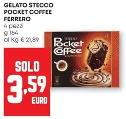 Pam Gelato Stecco Pocket Coffee Ferrero offerta
