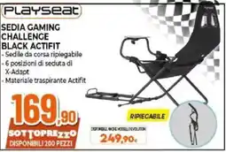 Expert Playseat Sedia Gaming Challenge Black Actifit offerta