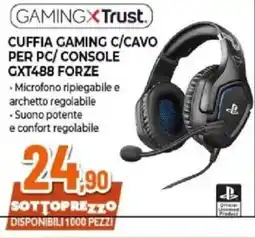 Expert Gaming x Trust Cuffia Gaming C/Cavo Per Pc/Console Gxt488 Forze offerta