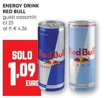 Pam Red bull energy drink offerta