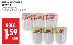 Pam Thé in bicchieri Estathé offerta