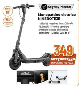 Expert Segway-Ninebot Monopattino elettrico NINEBOTE3E offerta