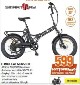 Expert SMARTWAY E-BIKE FAT M5R5SCK offerta