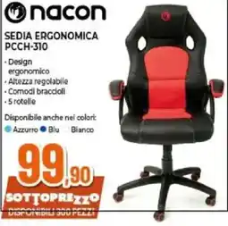 Expert nacon SEDIA ERGONOMICA PCCH-310 offerta