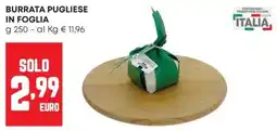 Panorama Burrata Pugliese in Foglia offerta