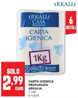 Pam CARTA IGIENICA PROFUMATA ARKALIA offerta