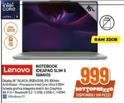 Expert Lenovo NOTEBOOK IDEAPAD SLIM 5 16IMH10 offerta
