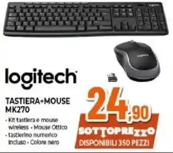 Expert logitech TASTIERA+MOUSE MK270 offerta