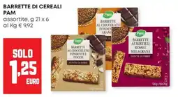 Panorama Barrette di cereali Pam offerta