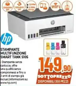 Expert HP STAMPANTE MULTIFUNZIONE SMART TANK 5105 offerta