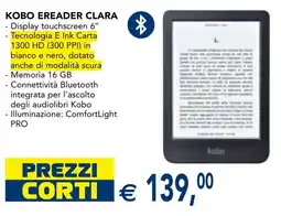 Esselunga KOBO EREADER CLARA offerta
