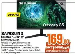Expert SAMSUNG MONITOR GAMING 27" Odyssey G5 offerta