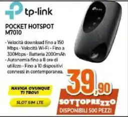 Expert tp-link POCKET HOTSPOT M7010 offerta