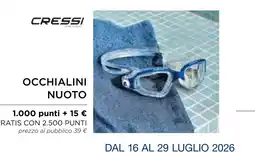 Esselunga OCCHIALINI NUOTO CRESSI offerta