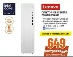 Expert Lenovo DESKTOP IDEACENTRE TOWER 08IAS10 offerta